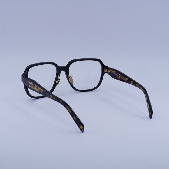 Prada PRB07VD 3891O1 Eyeglasses Black/Medium Havana 56mm Square Frame - Picture 3 of 11